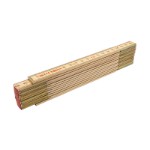 Wooden folding ruler 2M with 12 joints birch (class III)